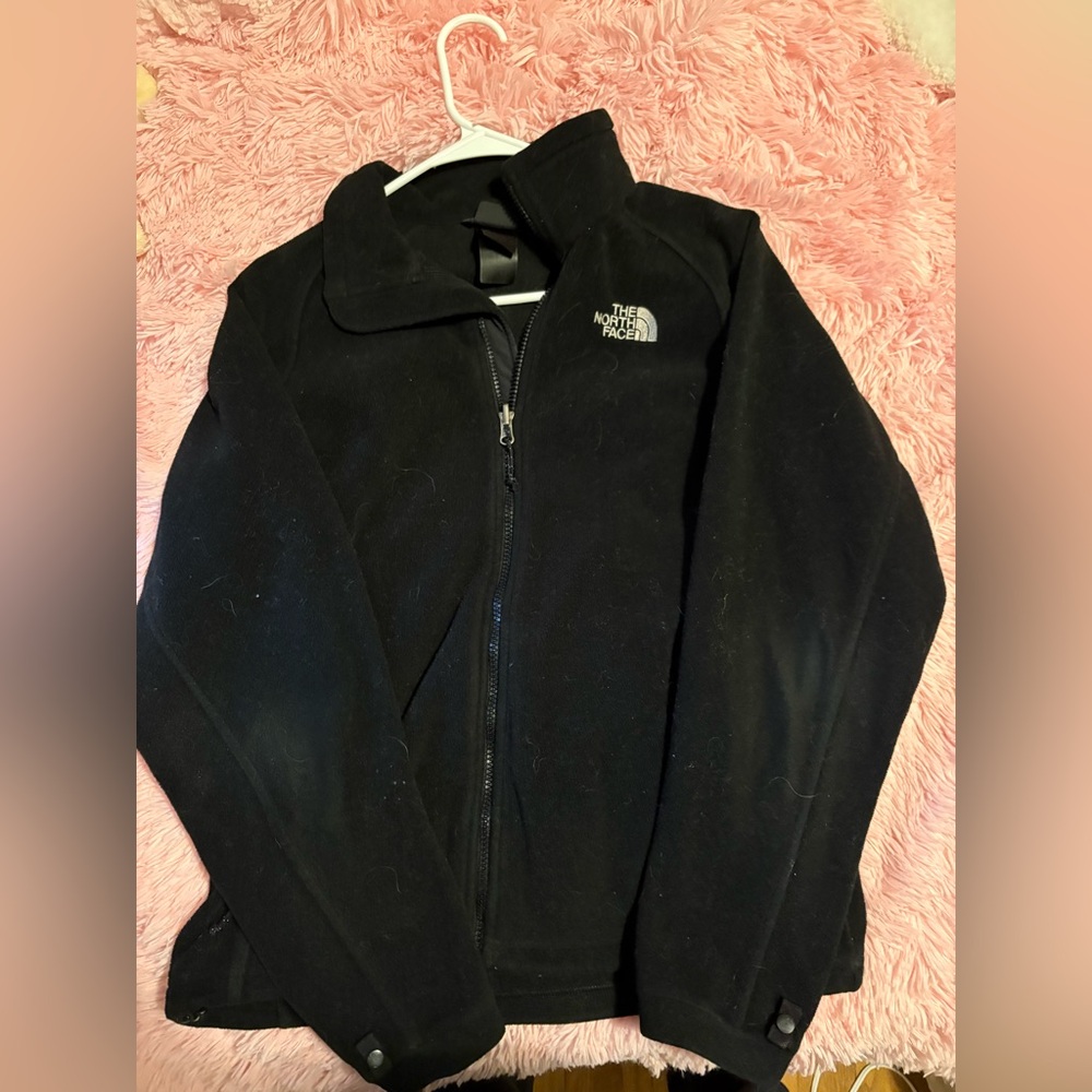 Black Northface zip up. Size medium.